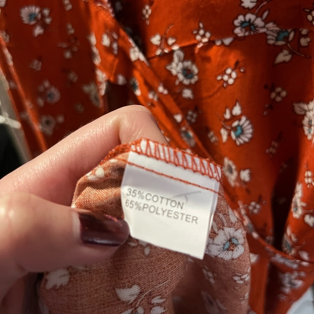 Patterned Maxi Wrap Dress - Picture 8 of 9